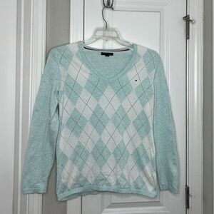 Tommy Hilfiger Teal Long Sleeve Shirt – Women’s Size M